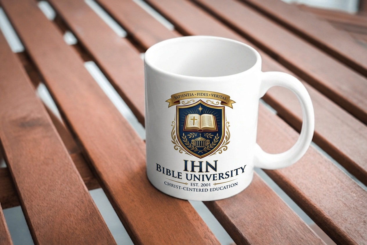IHN Bible University Coffee Cup